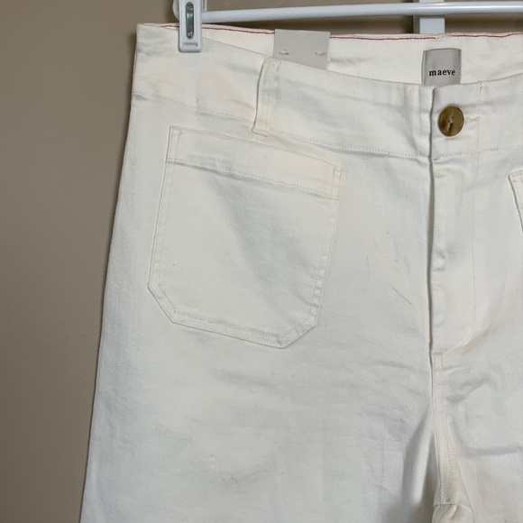 Anthropologie The Colette Scallop-Hem Crop Wide-Leg Jeans by Maeve - Picture 8 of 16